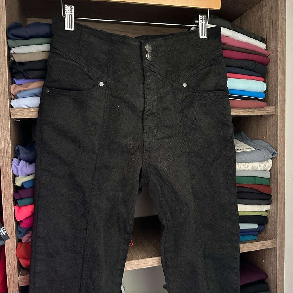 REVOLVE Black High-Waisted Jeans - Picture 6 of 9